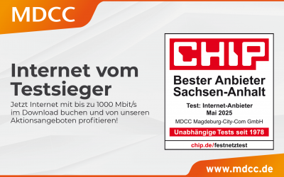 Ihr Vorteil: Unser Partner MDCC ist Testsieger bei CHIP!